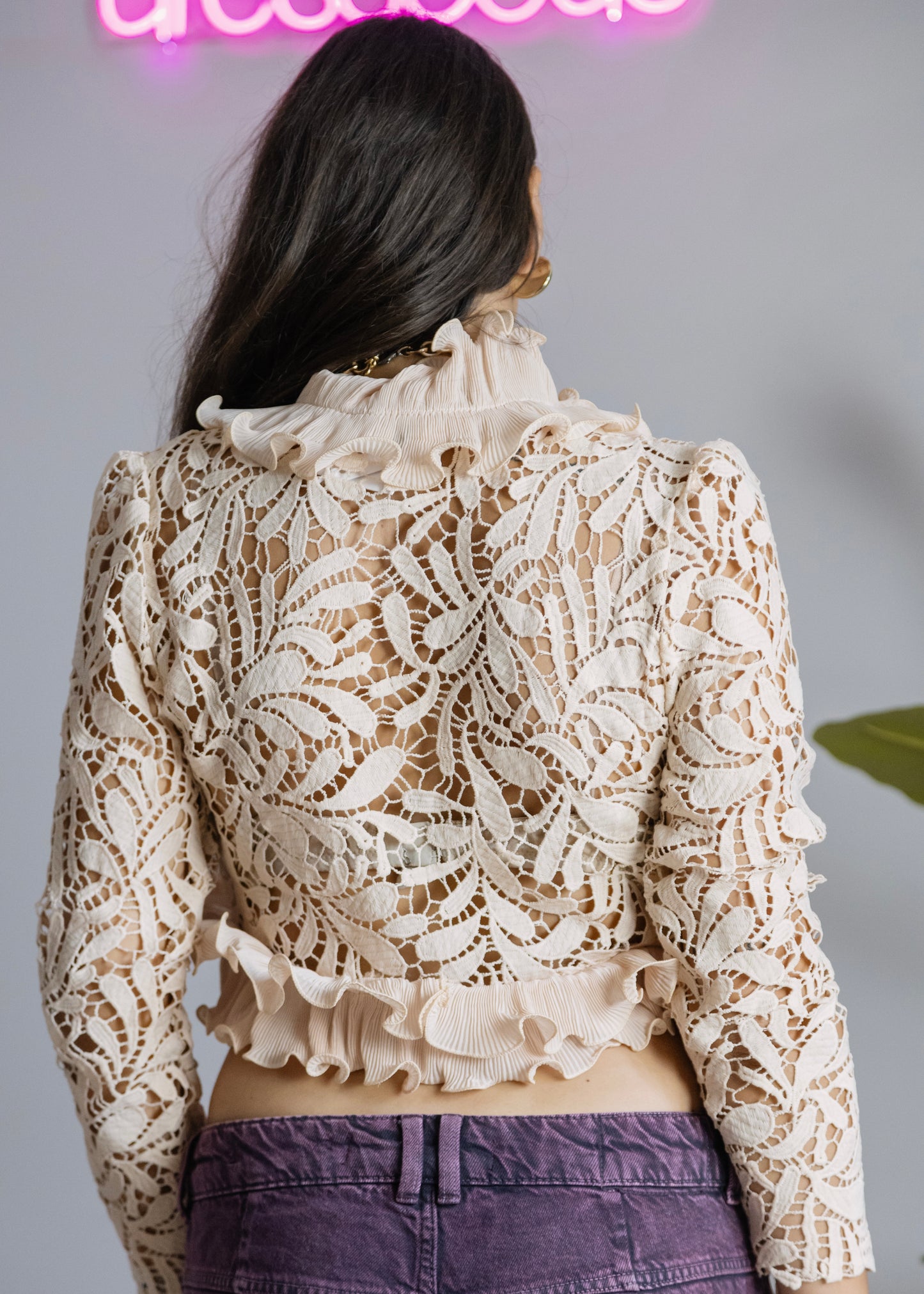 Cardigan pizzo