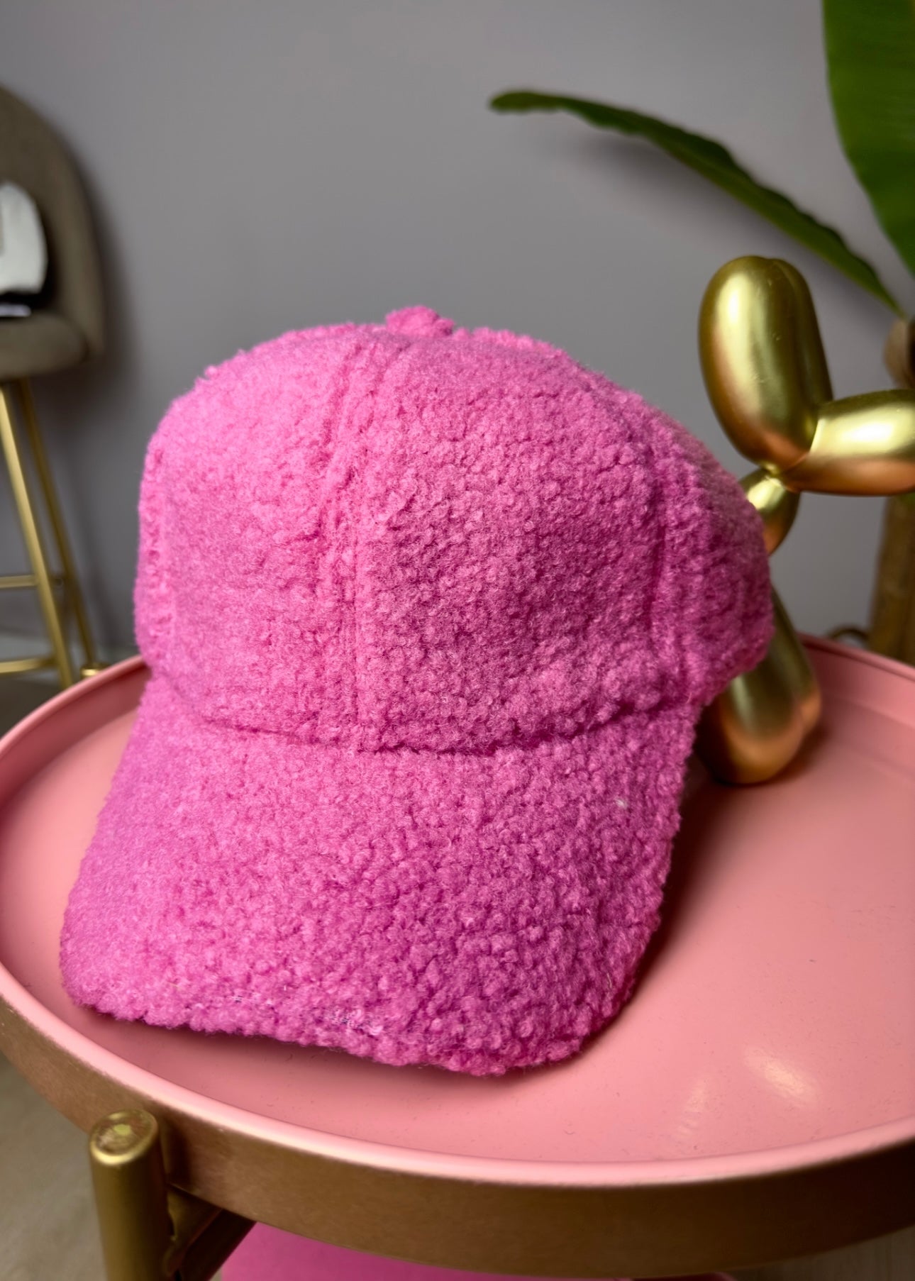 Cappello Teddy rosa